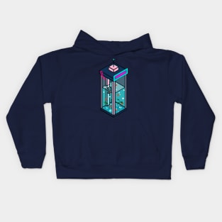 Vaporwave Phonebooth Kids Hoodie